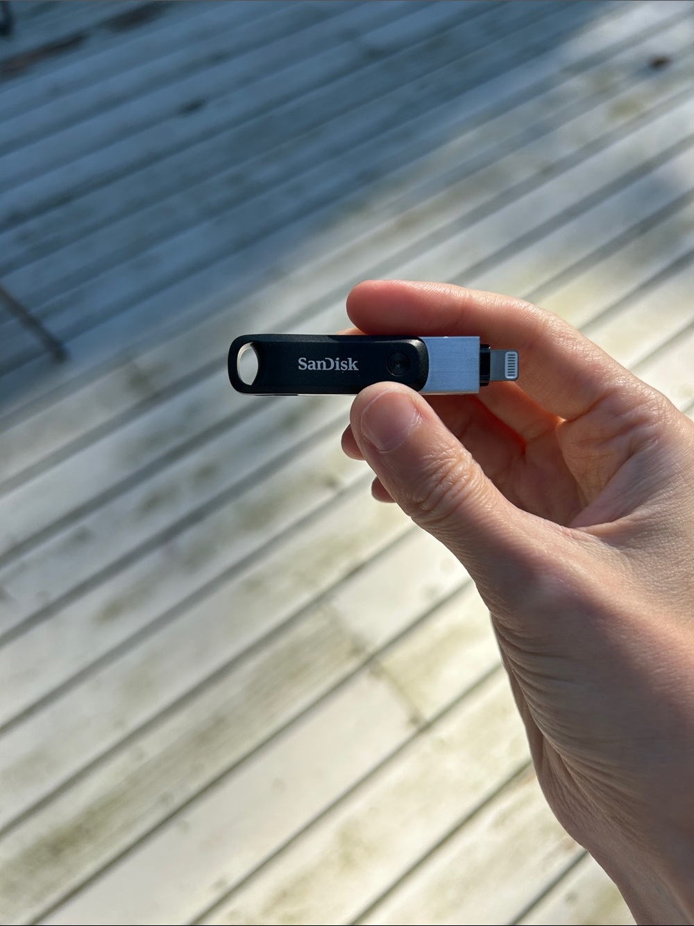 SanDisk Black and Silver Lightning USB Flash Drive